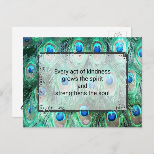 優感動的情と魂に対する引用文 ポストカード (正面/裏面)