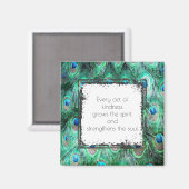 優感動的情と魂に対する引用文 マグネット (正面/裏面)