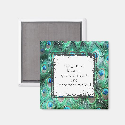 優感動的情と魂に対する引用文 マグネット (正面/裏面)