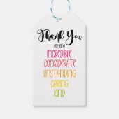 優感謝していしいカード ギフトタグ (正面)