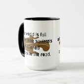 優柔不断リス マグカップ (正面左)