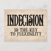 優柔不断 ポストカード (正面)