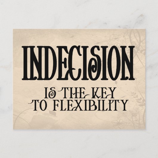 優柔不断 ポストカード (正面)