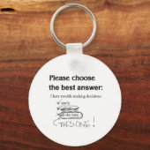 優柔不断 – 意思決定の困難 キーホルダー (正面)