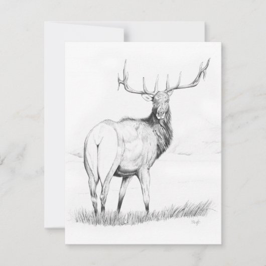 優柔寡断 - 4.25" x 5.5" 招待状 (正面)