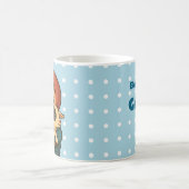 優生まれしく – かわいい子と子羊 コーヒーマグカップ (中央)