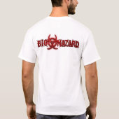 優秀で赤い生物学的災害［有害物質］のTシャツ Tシャツ (裏面)