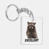 優秀で邪悪な計画のアライグマ キーホルダー (正面左)