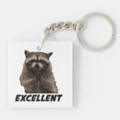 優秀で邪悪な計画のアライグマ キーホルダー (裏面)