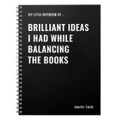 優秀なアイディアおもしろい会計士 ノートブック (正面)