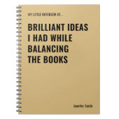 優秀なアイディアおもしろい会計士 ノートブック (正面)