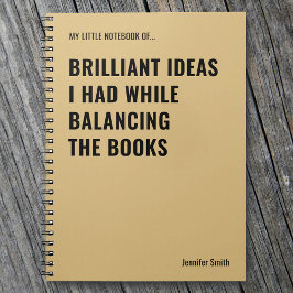 優秀なアイディアおもしろい会計士 ノートブック