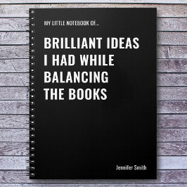 優秀なアイディアおもしろい会計士 ノートブック