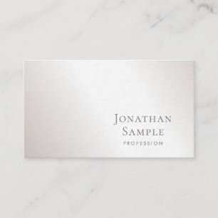 優秀なスタイリッシュでミニマルなデザインの銀の贅沢 名刺