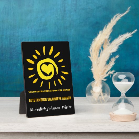 優秀なボランティア賞 フォトプラーク (側面)