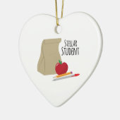 優秀な学生 セラミックオーナメント (左)