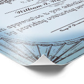 優秀な従業員の認定証 フォトプリント            (角)