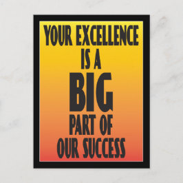 優秀な従業員への感謝 ポストカード