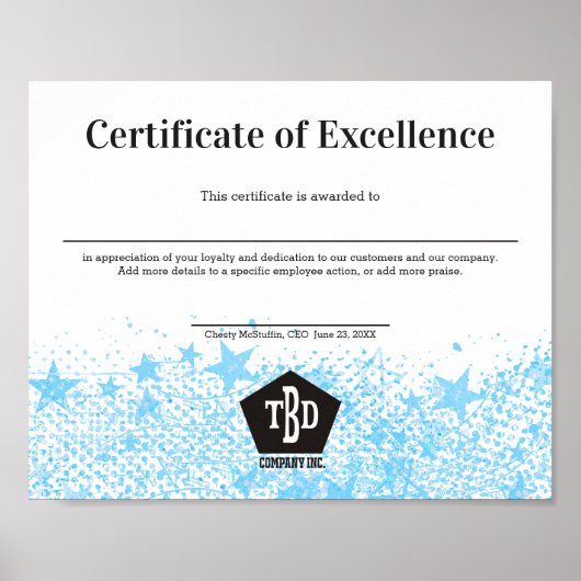 優秀な職員賞 ポスター (正面)