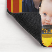 優秀な金ゴールドおよびあずき色フレーム-写真を挿入して下さい! マウスパッド (コーナー)