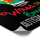 優秀性のために配線された自閉症の息子の娘 ポスター (角)