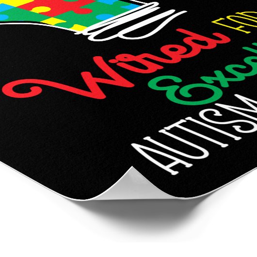 優秀性のために配線された自閉症の息子の娘 ポスター (角)