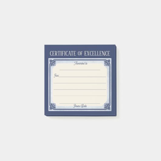 優秀証書を叫感謝していぶ ポストイット (正面)