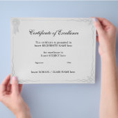 優秀証書 チラシ (手)