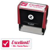 "優秀!" +スカスタムクール先生名 セルフインキングスタンプ (インサイチュ)