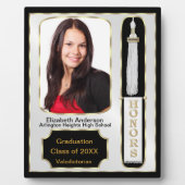 優等写真白塗り卒業 フォトプラーク (正面)