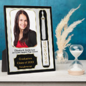 優等写真白塗り卒業 フォトプラーク (側面)