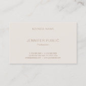 優美でシンプルで明白な専門のモダンな贅沢 名刺 (裏面)