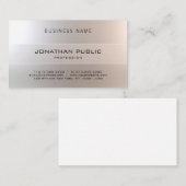 優美でモダンな専門のエレガントな魅力的 名刺 (正面/裏面)