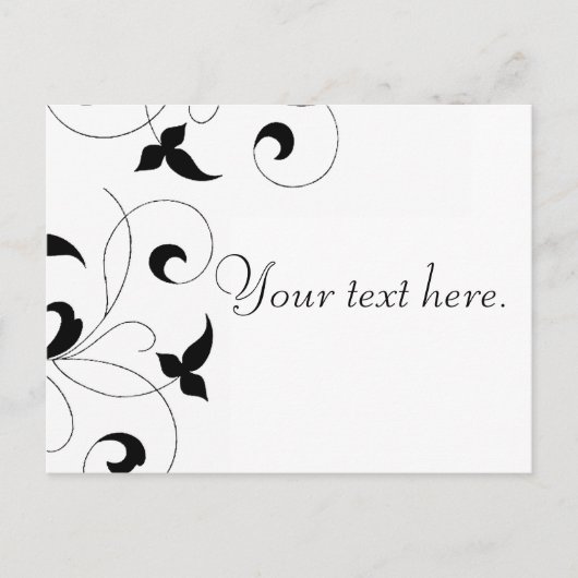 優美なつる植物 ポストカード (正面)