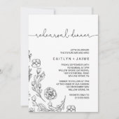 優美なエレガンスリハーサルディナー 招待状 (正面)