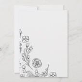 優美なエレガンス結婚の魅力 招待状 (裏面)