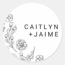 優美なエレガンス結婚ズ封筒用シール