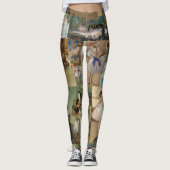 優美なエレガントバレエの絵画スケッチのガスを抜きます レギンス (正面)