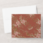 優美なエレガントフローラ オールインワン招待状 (裏面)