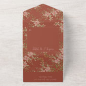 優美なエレガントフローラ オールインワン招待状 (外側)