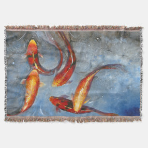 優美なコイI スローブランケット