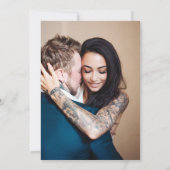 優美なシニカルと写真結婚式招待状 招待状 (裏面)