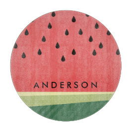 優美なスイカ|の名前をカスタムする カッティングボード