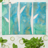 優美なデイジーI キッチンタオル (折り畳み)