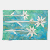 優美なデイジーI キッチンタオル (横)