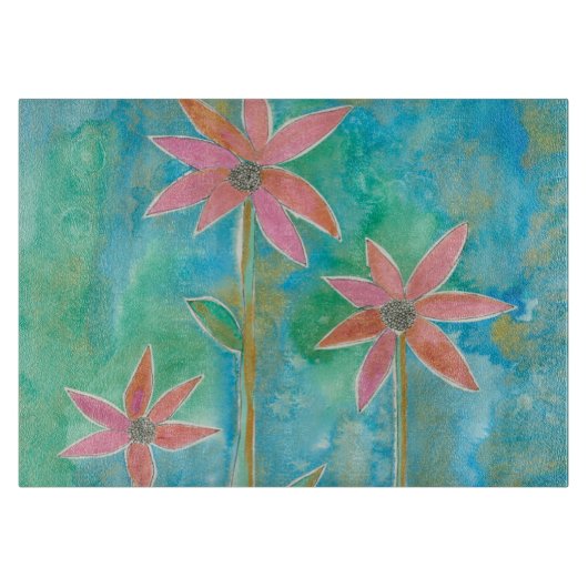 優美なデイジーIII カッティングボード (正面)