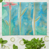 優美なデイジーIII キッチンタオル (折り畳み)