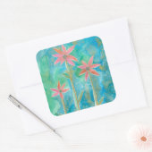 優美なデイジーIII スクエアシール (封筒)