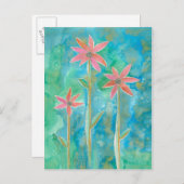 優美なデイジーIII ポストカード (正面/裏面)