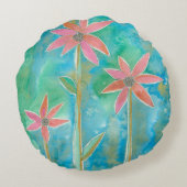 優美なデイジーIII ラウンドクッション (裏面)